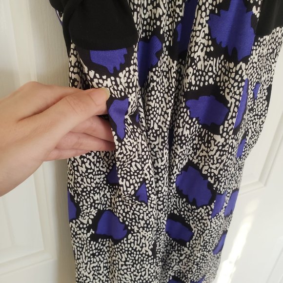 Diane Von Furstenberg Faux Wrap Dress Oblixe Cheetah Island Silk Jersey - Size 4 - Picture 8 of 12